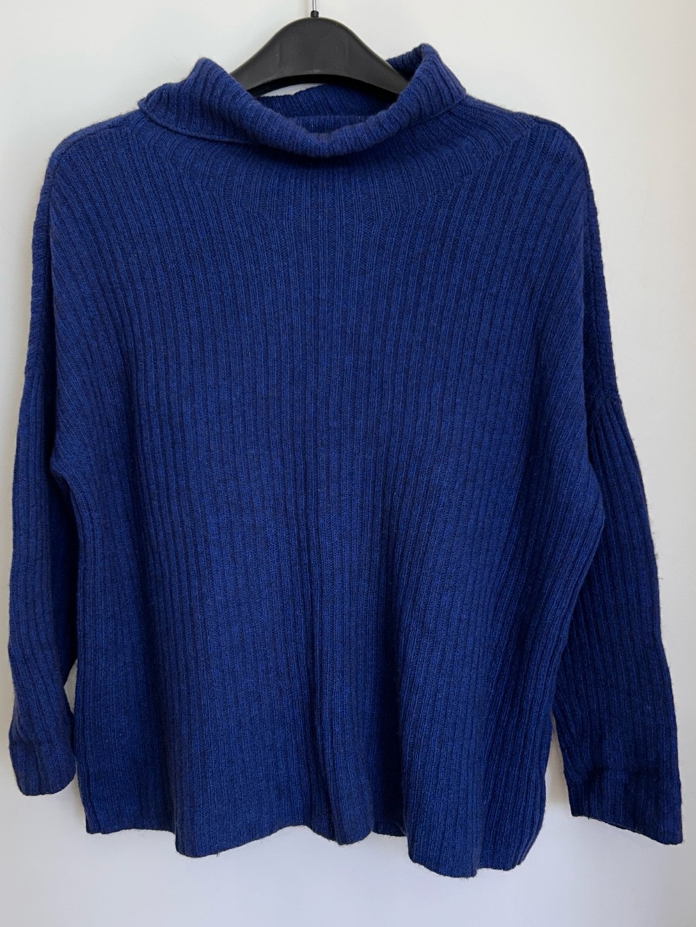 EILEEN FISHER 50/50 YAK/WOOL TURTLENECK SWEATER OVERSIZED